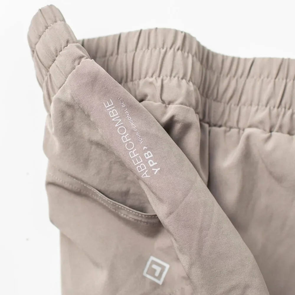Abercrombie Kids YPB Girls 13/14 Beige Athletic Shorts Lightweight 4-Way Stretch